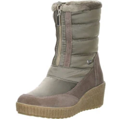 JACALU Damen Winterstiefel Snowboots Gefüttert Khaki/braun - Khaki