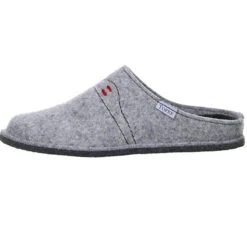 Herren Hausschuhe Pantoffeln Naturwollfilz Hellgrau - Grau -Schuh Rabatt Geschäft 10237965 05