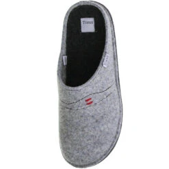 Herren Hausschuhe Pantoffeln Naturwollfilz Hellgrau - Grau -Schuh Rabatt Geschäft 10237965 07