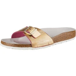 Birkenstock Madrid Nubukleder Schmal Pantoletten