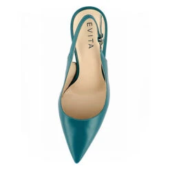 EVITA Damen Sling Pumps NATALIA Sling-Pumps - Petrol -Schuh Rabatt Geschäft 11546141 06