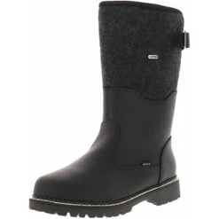 Herren Winterstiefel Snowboots Schwarz - Schwarz