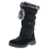 Damen Winterstiefel Snowboots Schwarz - Schwarz