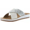 Inblu Damen Pantoletten Slipper Mehrfarbig/silber/beige/leopard - Mehrfarbig