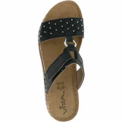 Damen Pantoletten Slipper Schwarz/braun - Schwarz -Schuh Rabatt Geschäft 15286908 07