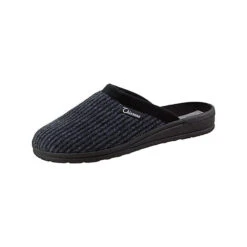 Hausschuhe Andi Strukturgewebe - Anthrazit