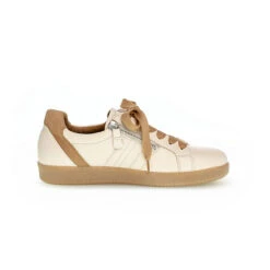 Gabor Sneaker Low Glattleder Beige Sneakers Low - Beige -Schuh Rabatt Geschäft 18930658 03