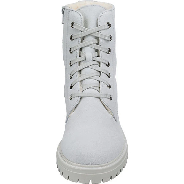 Fashion Leder Schnürboots Velours Winterstiefeletten 4 Fashion Leder Schnürboots Velours Winterstiefeletten – Bild 4