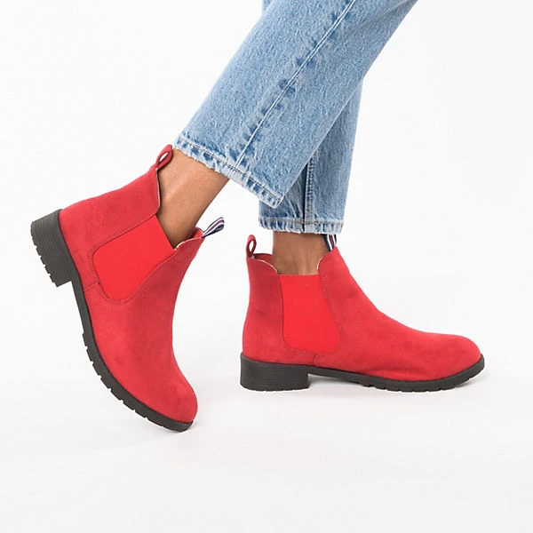 Modische Chelsea Boots Mit Textil Futter 2 Modische Chelsea Boots Mit Textil Futter – Bild 2