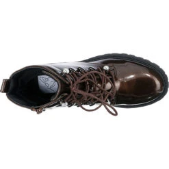 Derbe Lack City Zip Schnürstiefeletten -Schuh Rabatt Geschäft 20030963 06