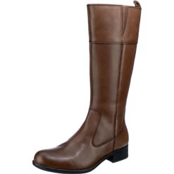 Flach Lederboot Klassische Stiefel