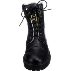 J&F Comfy Lace-Up Booties Warmfutter - Schwarz -Schuh Rabatt Geschäft 20306052 04