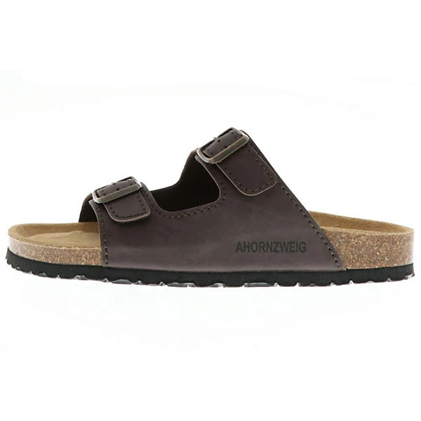 AHORNZWEIG Herren Pantoletten Vibram-Sohle Braun - Braun 5 AHORNZWEIG Herren Pantoletten Vibram-Sohle Braun - Braun – Bild 5