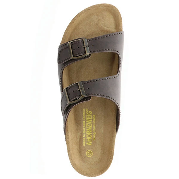 AHORNZWEIG Herren Pantoletten Vibram-Sohle Braun - Braun 7 AHORNZWEIG Herren Pantoletten Vibram-Sohle Braun - Braun – Bild 7
