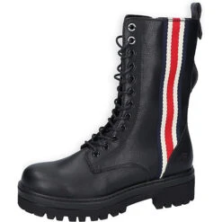 Dockers By Gerli Schnürstiefel - Schwarz/rot