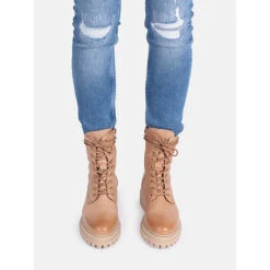 Apple Of Eden Stiefelette LAURA Schnürstiefel - Beige -Schuh Rabatt Geschäft 22033946 04