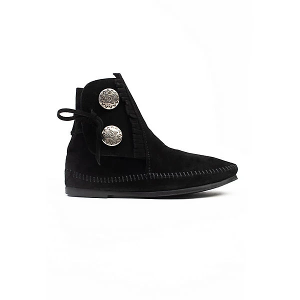 Minnetonka Zwei-Knopf-Hardsole-Stiefel Ankle Boots 3 Minnetonka Zwei-Knopf-Hardsole-Stiefel Ankle Boots – Bild 3