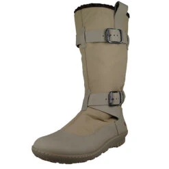 *art Damen Elegante Stiefel Antibes 1435 Grau Sesame Leder Und Textil Klassische Stiefel - Grau