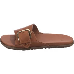 Ugg Solivan Buckle Slide Pantoletten - Cognac -Schuh Rabatt Geschäft 23353289 03