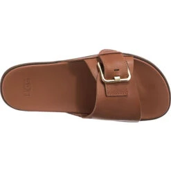 Ugg Solivan Buckle Slide Pantoletten - Cognac -Schuh Rabatt Geschäft 23353289 06