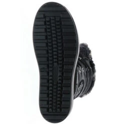 Damen Halbschaft Winterstiefel Snowboots Kunstfell Gefüttert Plateau Schwarz - Schwarz -Schuh Rabatt Geschäft 23434267 03