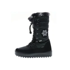 Damen Halbschaft Winterstiefel Snowboots Kunstfell Gefüttert Plateau Schwarz - Schwarz -Schuh Rabatt Geschäft 23434267 05