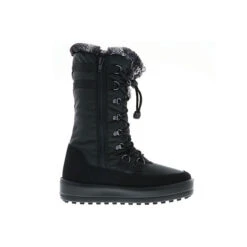 Damen Halbschaft Winterstiefel Snowboots Kunstfell Gefüttert Plateau Schwarz - Schwarz -Schuh Rabatt Geschäft 23434267 06