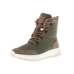 Damen Kurzschaft Winterstiefel Snowboots Stiefeletten Gefüttert Khaki/fango/rose - Khaki