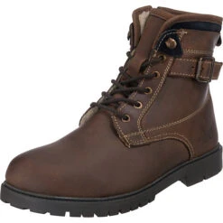 Klassische Warm Echtleder Boots Winterstiefel