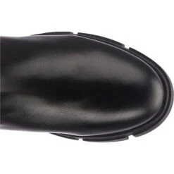 Combat Fashion Leder Chelsea Boots Klassische Stiefel - Schwarz -Schuh Rabatt Geschäft 25037462 06