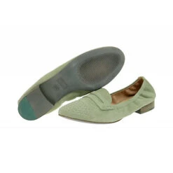 Geox Damenschuhe ALIX Sportliche Slipper - Grün -Schuh Rabatt Geschäft 25361001 04
