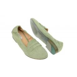 Geox Damenschuhe ALIX Sportliche Slipper - Grün -Schuh Rabatt Geschäft 25361001 05