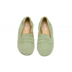 Geox Damenschuhe ALIX Sportliche Slipper - Grün -Schuh Rabatt Geschäft 25361001 07