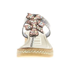 CERUTTI Damen Zehentrenner Dianetten Glitzersteinchen Animalprint Beige/mehrfarbig - Beige -Schuh Rabatt Geschäft 26221450 04