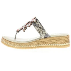 CERUTTI Damen Zehentrenner Dianetten Glitzersteinchen Animalprint Beige/mehrfarbig - Beige -Schuh Rabatt Geschäft 26221450 05