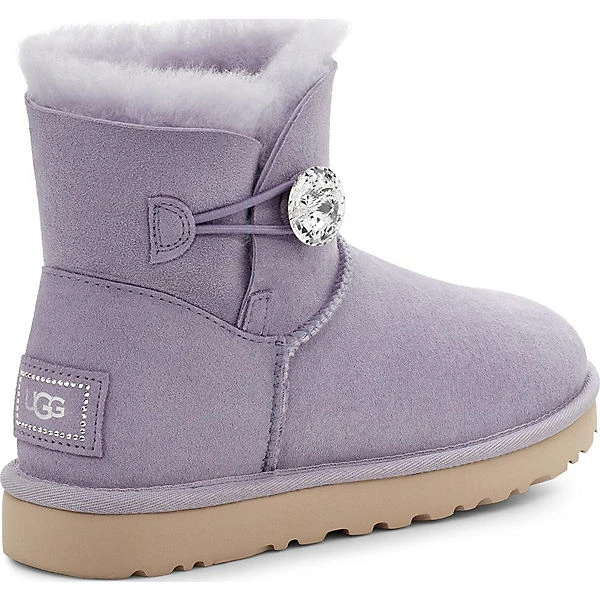 Ugg W Mini Bailey Button Bling Winterstiefeletten - Grau 4 Ugg W Mini Bailey Button Bling Winterstiefeletten - Grau – Bild 4