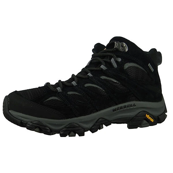 Merrell Herren Wanderstiefel Wanderschuhe Moab 3 Mid GTX J036243 Schwarz Black/Grey Leder Mit Vibram TC5+ & EVA & Kinetic Fit Klassische Stiefel - Schwarz 1 Merrell Herren Wanderstiefel Wanderschuhe Moab 3 Mid GTX J036243 Schwarz Black/Grey Leder Mit Vibram TC5+ & EVA & Kinetic Fit Klassische Stiefel - Schwarz