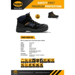 Dockers By Gerli Dockers Sicherheitsschuh Dockers Giga High S3 - Schwarz -Schuh Rabatt Geschäft 27330518 08