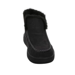 Damen Stiefel Schuhe Denny Boots Elegant Freizeit Leder-/Textilkombination Uni Klassische Stiefel - Schwarz -Schuh Rabatt Geschäft 27732575 03