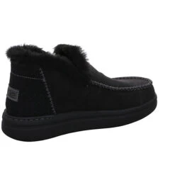 Damen Stiefel Schuhe Denny Boots Elegant Freizeit Leder-/Textilkombination Uni Klassische Stiefel - Schwarz -Schuh Rabatt Geschäft 27732575 05