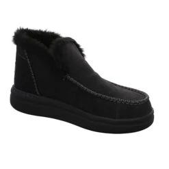 Damen Stiefel Schuhe Denny Boots Elegant Freizeit Leder-/Textilkombination Uni Klassische Stiefel - Schwarz -Schuh Rabatt Geschäft 27732575 06