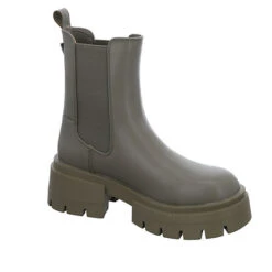 Guess Charlotte Chelsea-Boots Leder-/Textilkombination Uni Chelsea Boots - Grün -Schuh Rabatt Geschäft 27737354 06