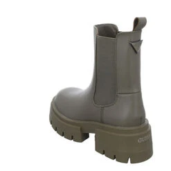 Guess Charlotte Chelsea-Boots Leder-/Textilkombination Uni Chelsea Boots - Grün -Schuh Rabatt Geschäft 27737354 07