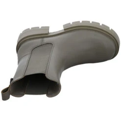 Guess Charlotte Chelsea-Boots Leder-/Textilkombination Uni Chelsea Boots - Grün -Schuh Rabatt Geschäft 27737354 08