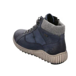Remonte Schnürboots Leder-/Textilkombination Uni Schnürstiefel - Blau 16 Remonte Schnürboots Leder-/Textilkombination Uni Schnürstiefel - Blau -Schuh Rabatt Geschäft 27794019 07