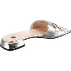 Florence Pantoletten - Silber -Schuh Rabatt Geschäft 28159622 05