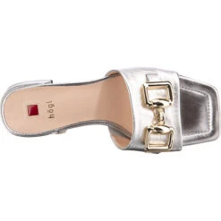 Florence Pantoletten - Silber -Schuh Rabatt Geschäft 28159622 06