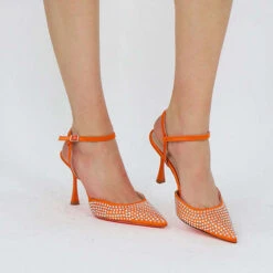 Alena 3 High Heels Sling-Pumps - Orange