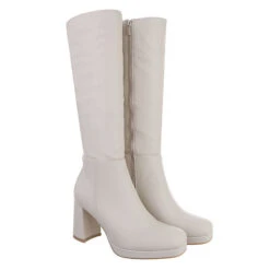 High-Heel Stiefel Reißverschluss, Blockabsatz, -Schuh Rabatt Geschäft 29128201 03