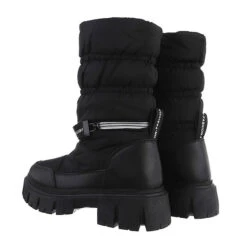 Plateaustiefel Reißverschluss, Blockabsatz, - Schwarz 6 Plateaustiefel Reißverschluss, Blockabsatz, - Schwarz -Schuh Rabatt Geschäft 29128452 03